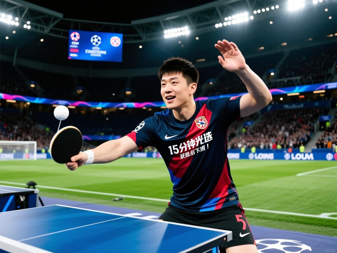 欧冠首秀,樊振东15分钟光速下班!获胜后做出球 第2张