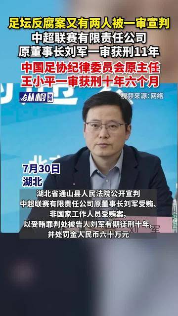 中超原董事长刘军一审获刑11年并处罚金人民币110万元的简单介绍